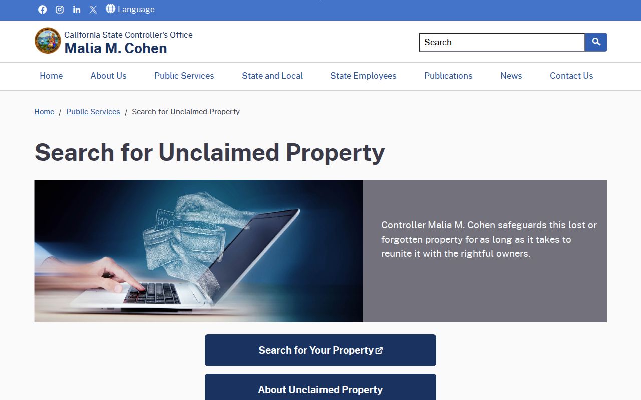 San Pablo people search using California unclaimed property records